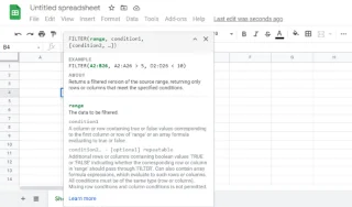 Cara menggunakan fungsi FILTER di Google Sheets