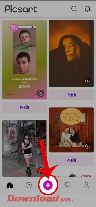 Petunjuk menggabungkan lirik lagu menjadi foto menggunakan PicsArt