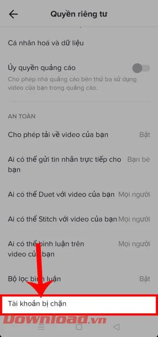 Instruções para bloquear e desbloquear contas no TikTok