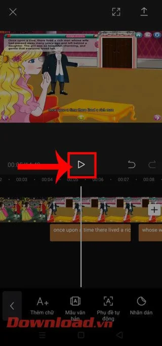 Instruções para criar legendas para vídeos usando CapCut
