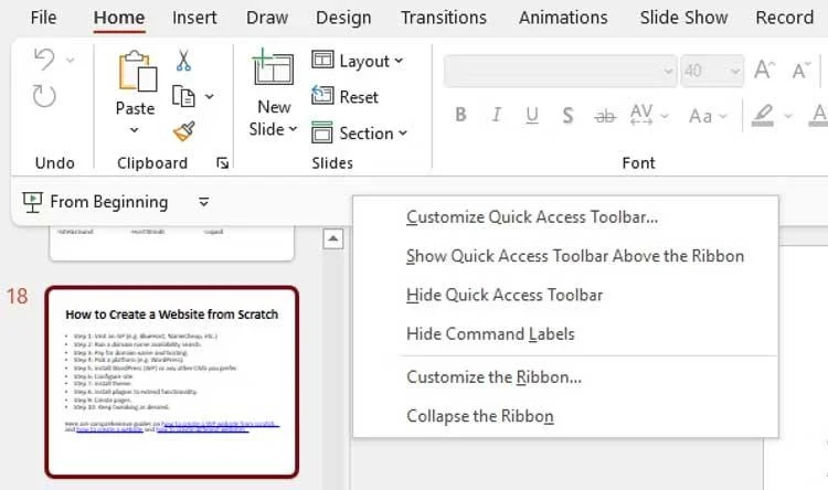 Bagaimana mengkonversi teks ke ucapan di PowerPoint