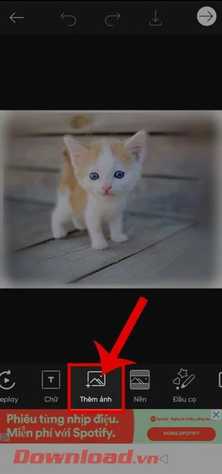 Petunjuk menggabungkan lirik lagu menjadi foto menggunakan PicsArt