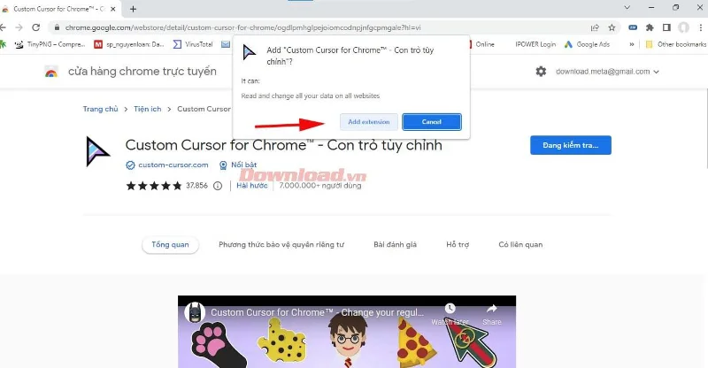 Cara mengubah kursor di Google Chrome