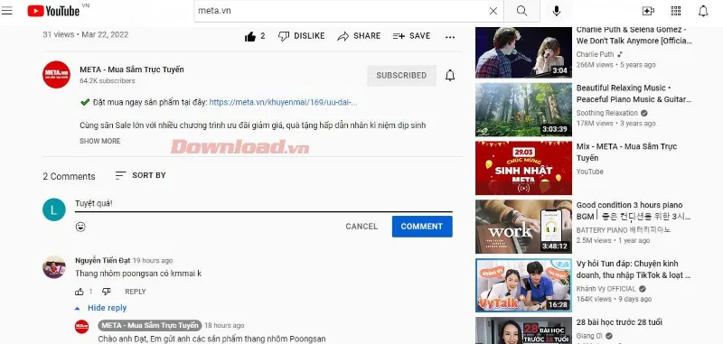 Como enviar mensagens de texto no YouTube