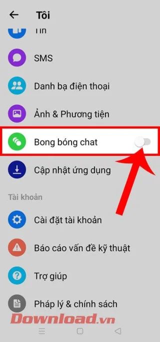 Android에서 Facebook 메신저 채팅 풍선을 켜고 끄는 방법에 대한 지침