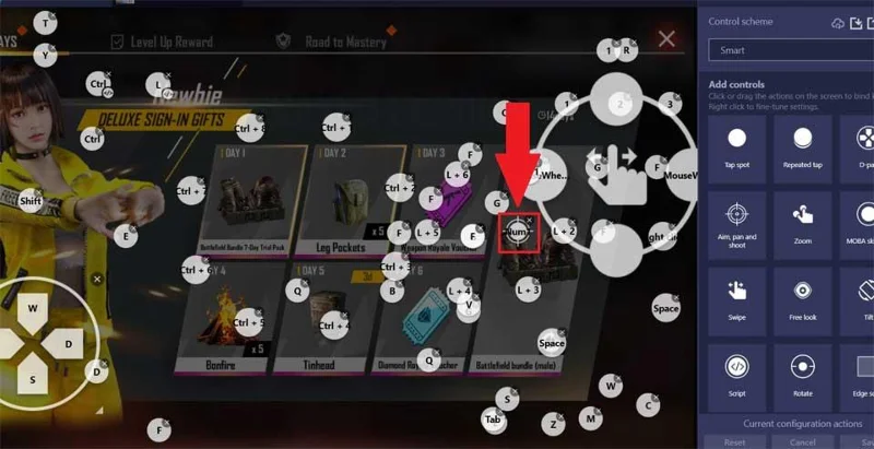 Peningkatan sensitivitas mouse untuk Free Fire di BlueStacks