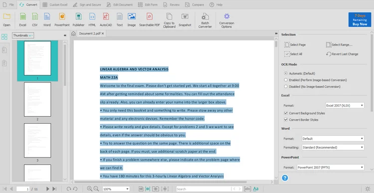Cara menghapus header dan footer pada tabel di dokumen PDF
