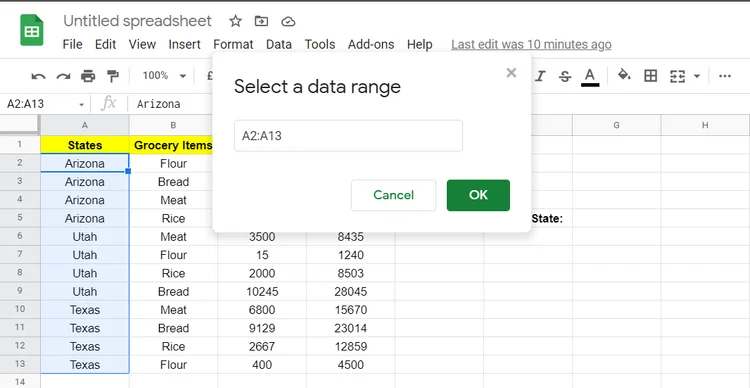 Cara menggunakan fungsi FILTER di Google Sheets
