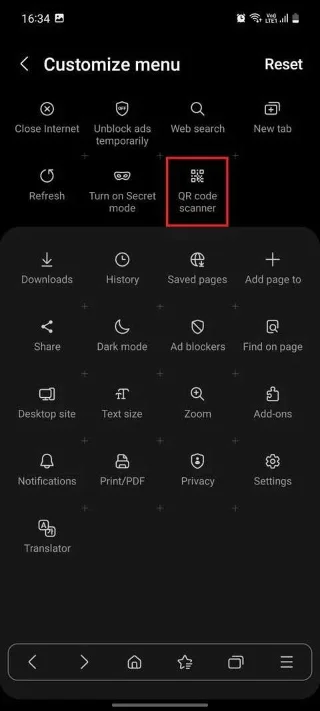 Como escanear códigos QR em telefones Samsung Galaxy