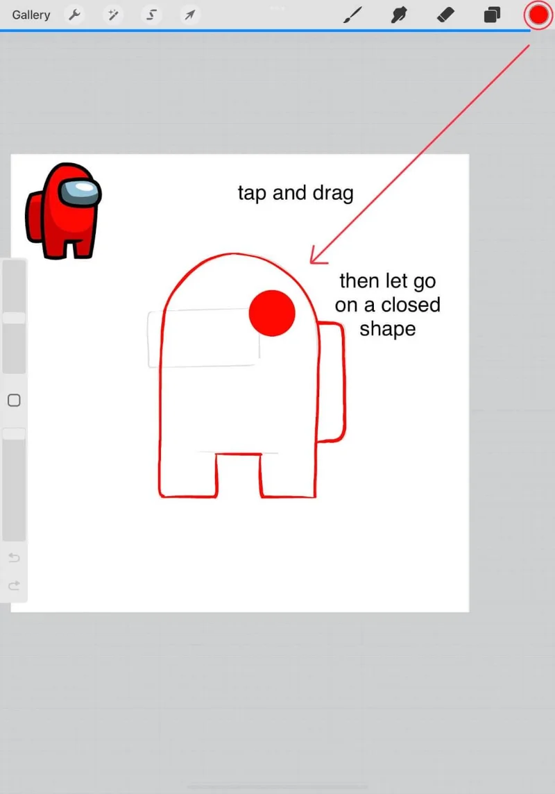 Instruções para usar o Procreate para iniciantes