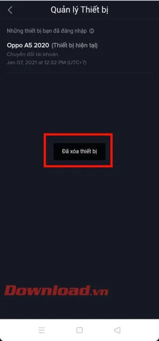 Instruções para sair remotamente da conta TikTok