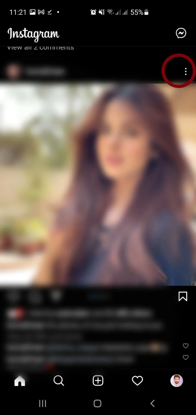 Cara mencari dan mendapatkan link Instagram