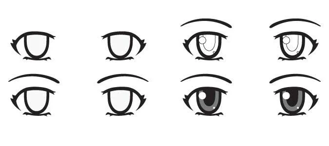 A maneira mais simples de desenhar olhos de anime