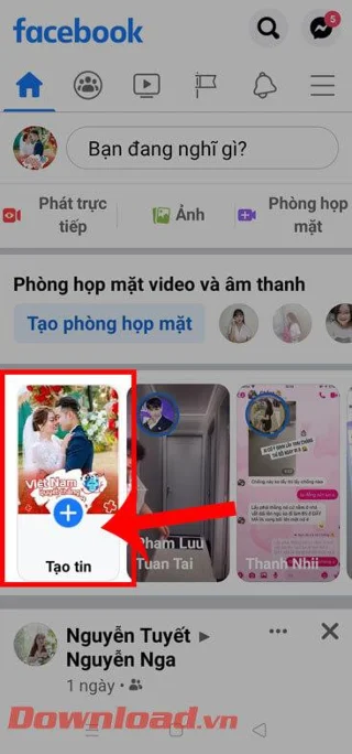Petunjuk untuk melampirkan lokasi ke Facebook Story