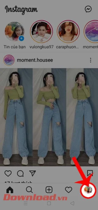 Instruções para alterar a foto do perfil do Instagram