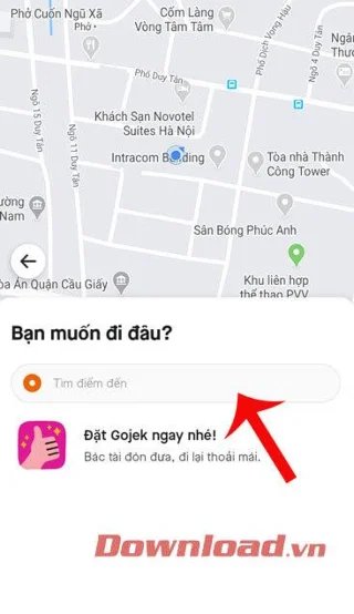 Instruções para instalar e ligar para um carro no Gojek