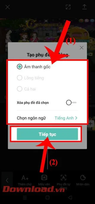 Instruções para criar legendas para vídeos usando CapCut
