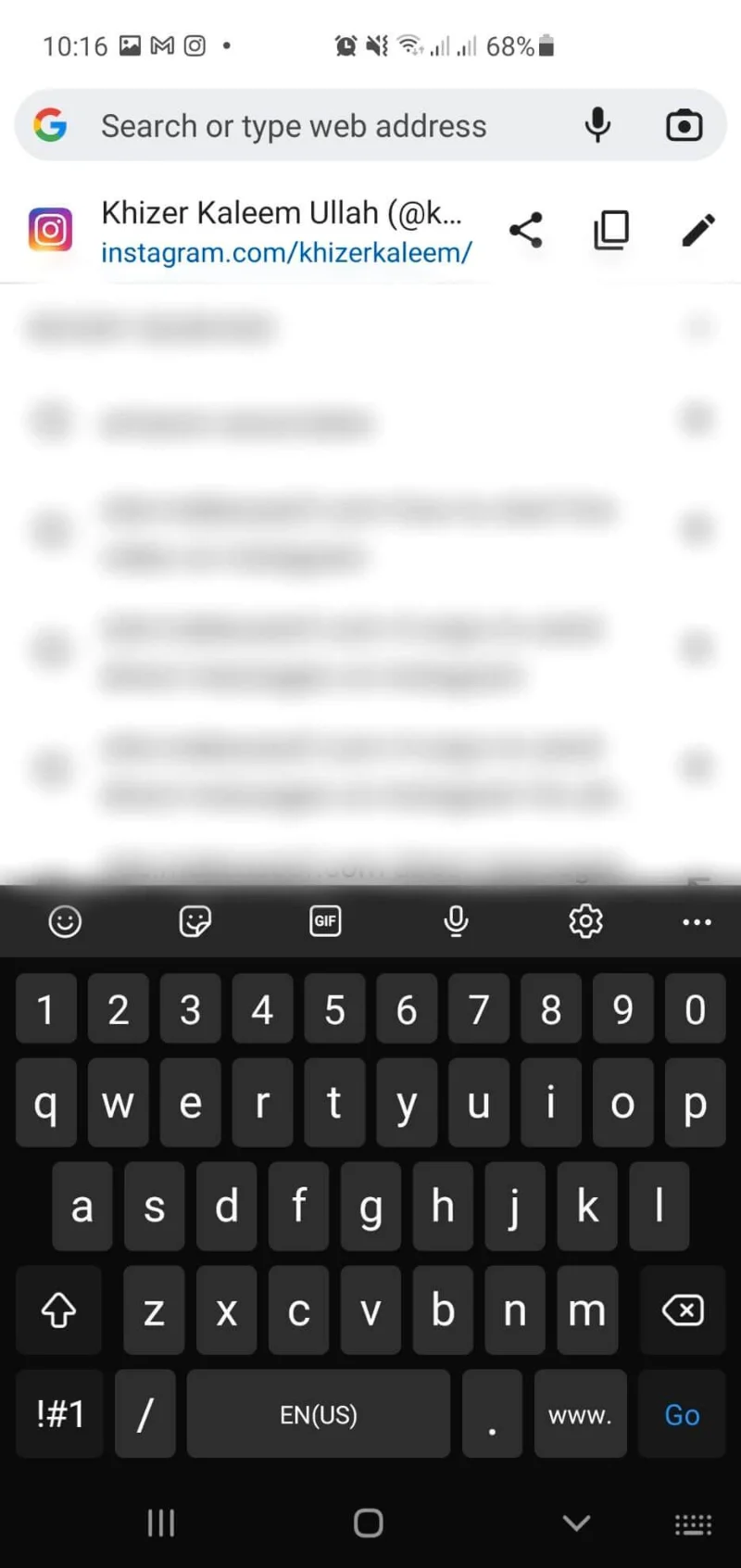 Cara mencari dan mendapatkan link Instagram