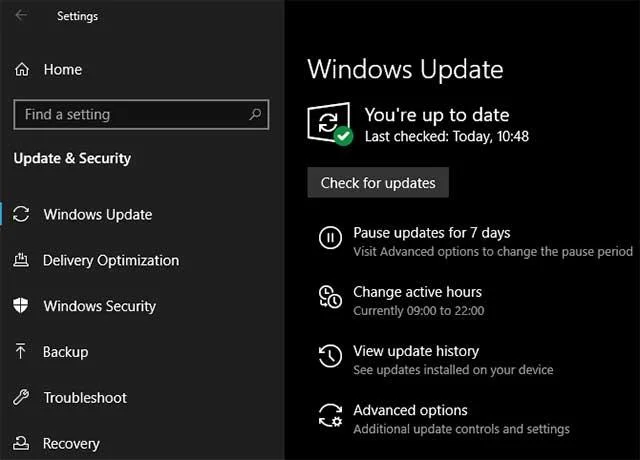 Atualização do Windows 10