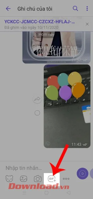 Instruções para criar seu próprio GIF no Viber