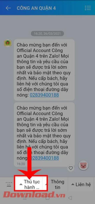 Instructions for quickly editing and deleting messages on Zalo