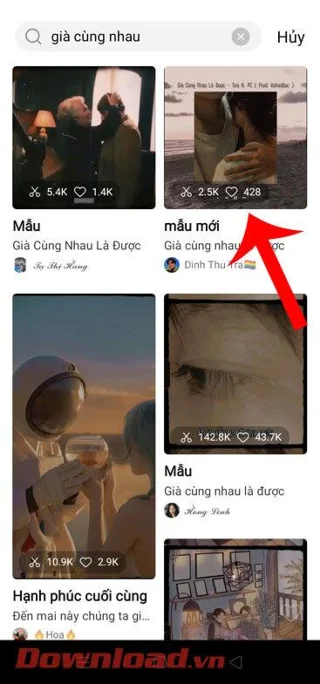 Instructions for creating old videos together on CapCut