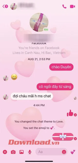 Como usar caixa de presente e efeitos flamejantes no Messenger