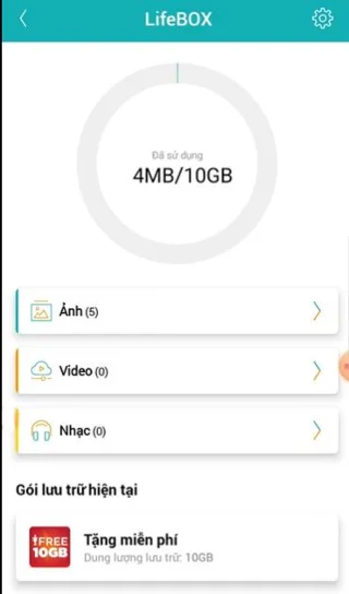 Instruções para usar LifeBOX - serviço de armazenamento online da Viettel