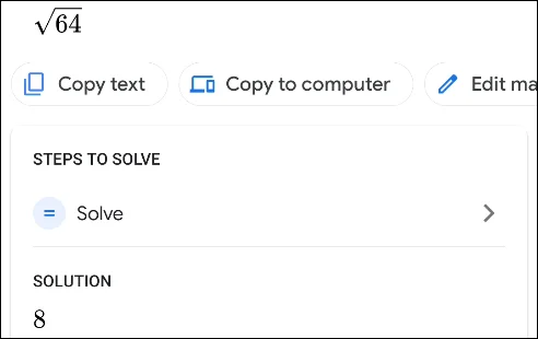 Comment résoudre des problèmes mathématiques avec Google Lens