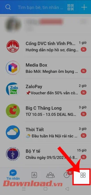 Petunjuk untuk memblokir pesan dan panggilan dari orang asing di Zalo