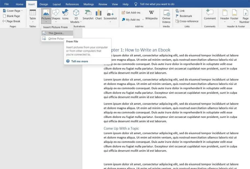 Como criar um e-book com Microsoft Word