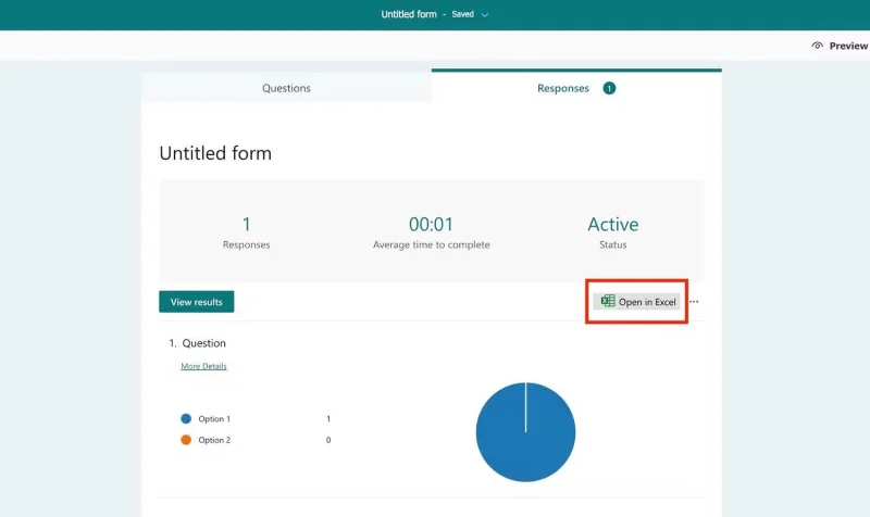 Microsoft Forms の回答を Excel と同期する方法