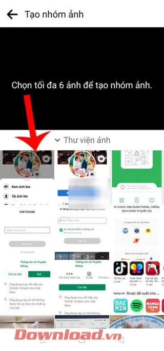 Petunjuk membuat grup foto sampul di Facebook