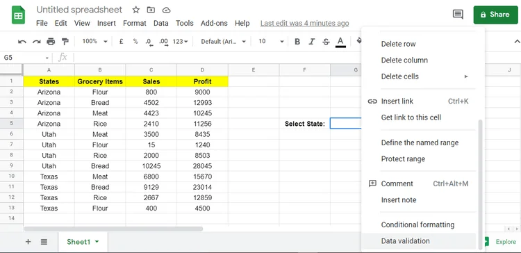 Cara menggunakan fungsi FILTER di Google Sheets