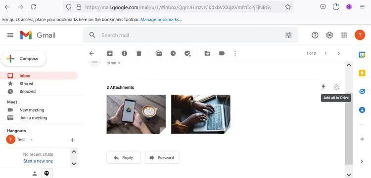 How to save attachments in Gmail to Google Drive