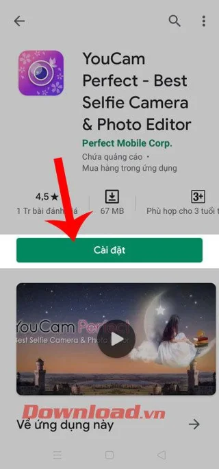 Instruções para instalar e editar fotos com YouCam Perfect