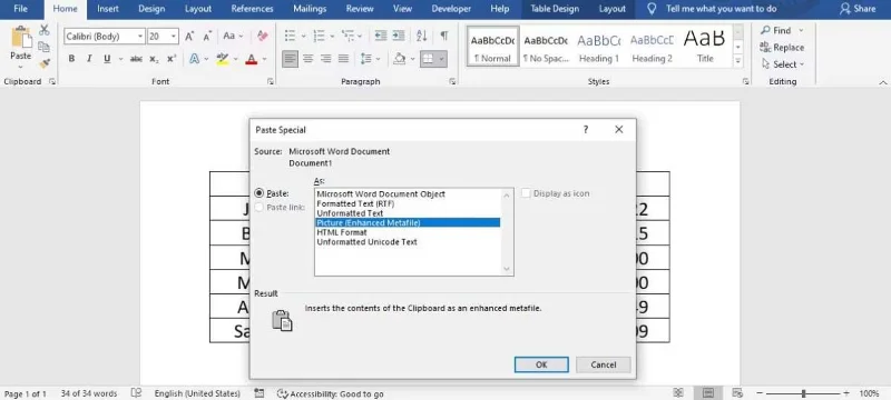Como converter tabelas em imagens no Microsoft Word