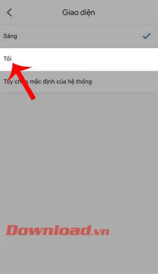 Instruções para ativar o modo de fundo escuro para Gmail em seu telefone