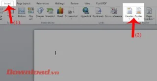 Petunjuk untuk memasukkan gambar ke Header dan Footer Word