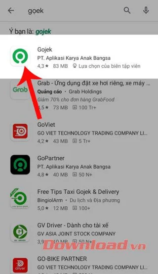 Instruções para instalar e ligar para um carro no Gojek