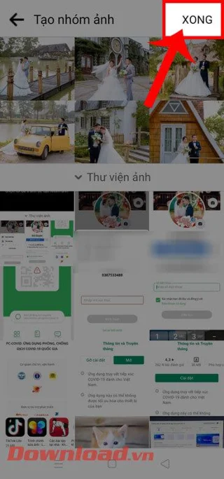 Petunjuk membuat grup foto sampul di Facebook