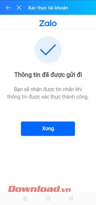 Petunjuk untuk mengautentikasi akun Zalo Anda sangat sederhana