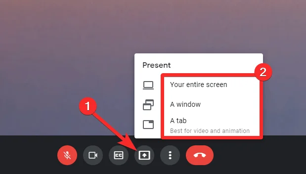 Cara memperbaiki kesalahan berbagi layar di Google Meet