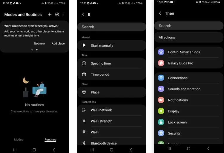 So verwenden Sie Modi und Routinen in One UI 5 auf Samsung-Smartphones