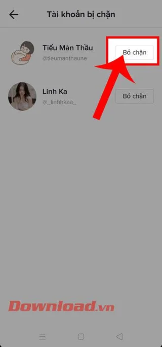 Instruções para bloquear e desbloquear contas no TikTok