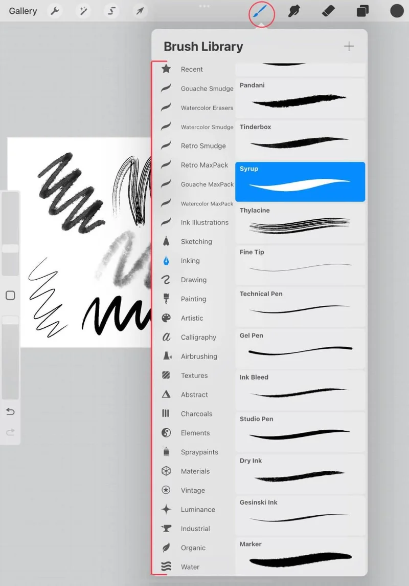 Instruções para usar o Procreate para iniciantes