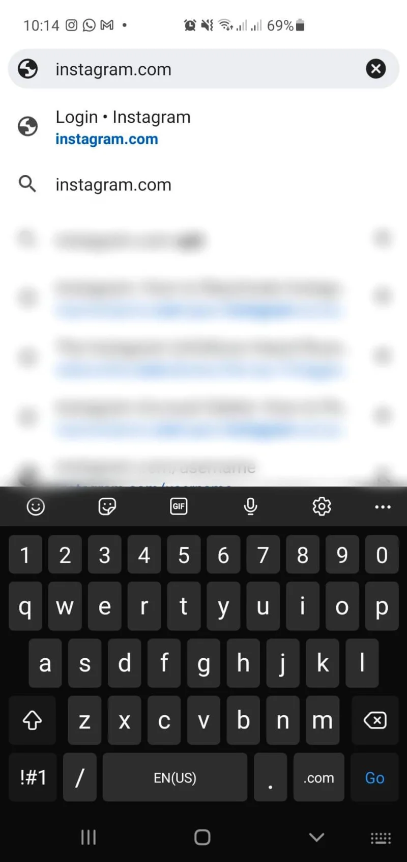Cara mencari dan mendapatkan link Instagram