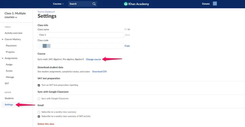 Khan Academy&nbsp;: Comment trouver des devoirs pour les étudiants