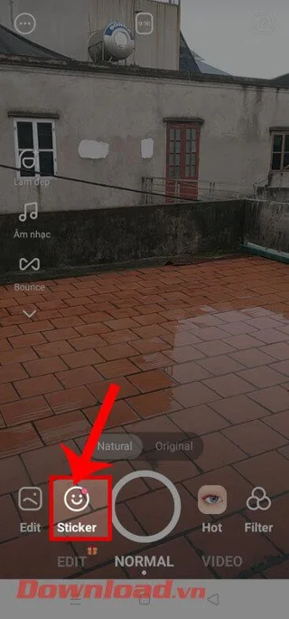 Petunjuk untuk memburamkan foto di B612