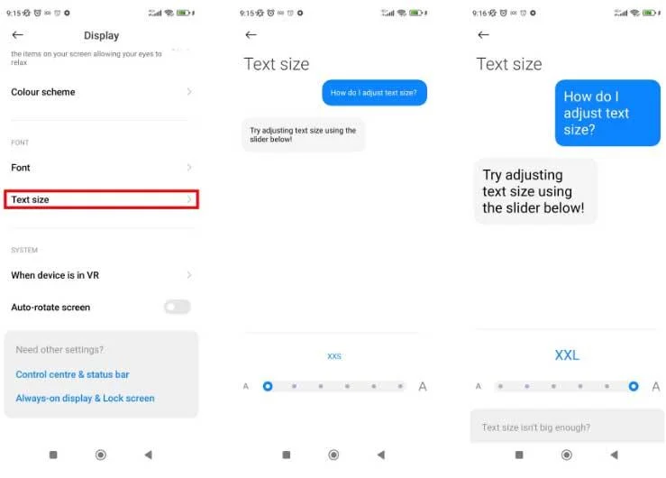 Cara mengganti font di Xiaomi